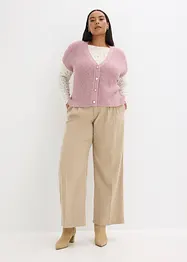 Gilet in maglia con bottoni decorativi e percentuale di lana, bonprix