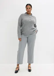 Pantaloni con elastico in vita e risvolto, bonprix