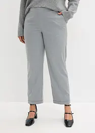 Pantaloni con elastico in vita e risvolto, bonprix