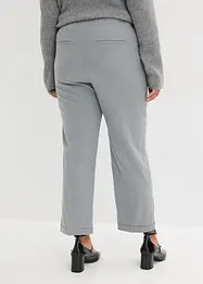 Pantaloni con elastico in vita e risvolto, bonprix