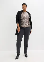 Maglia leopardata in fantasia lucida, bonprix