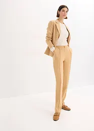 Pantaloni in jersey di cotone con piega cucita, bonprix