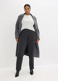 Pantaloni in jersey di cotone con piega cucita, bonprix