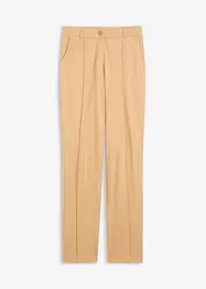 Pantaloni in jersey di cotone con piega cucita, bonprix