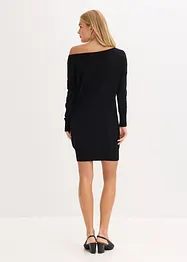 Abito in maglia monospalla, bonprix