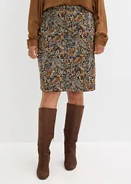 Gonna in misto cotone elasticizzato, bonprix