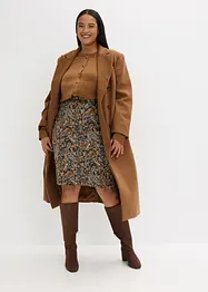 Gonna in misto cotone elasticizzato, bonprix