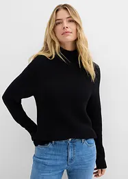 Maglione in filato fine di puro cotone biologico, bonprix