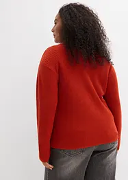 Maglione in filato fine di puro cotone biologico, bonprix