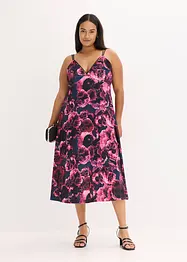 Abito midi in velluto lucido, bonprix