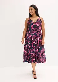 Abito midi in velluto lucido, bonprix