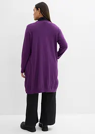 Cardigan lungo con bordi arrotolati, bonprix