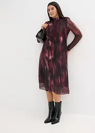 Abito midi in morbido mesh, bonprix