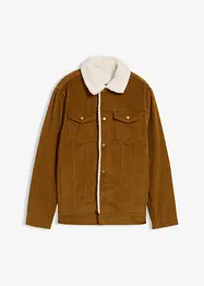 Giacca in velluto a coste con fodera teddy, bonprix