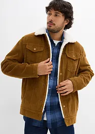 Giacca in velluto a coste con fodera teddy, bonprix
