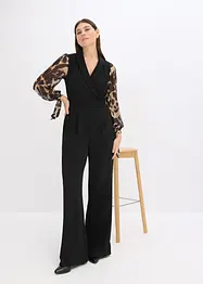 Tuta elegante in jersey con maniche in mesh, bonprix