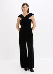 Tuta elegante in jersey di velluto fluente, bonprix