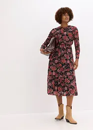 Abito midi in morbido mesh, bonprix