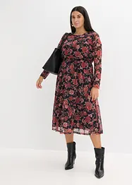 Abito midi in morbido mesh, bonprix