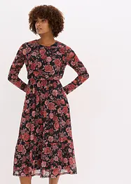 Abito midi in morbido mesh, bonprix