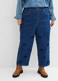 Jeans barrel con girovita comodo, vita alta, bonprix