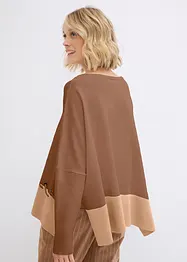 Maglione poncho in filato fine, bonprix