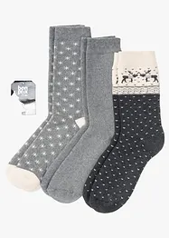Calzini termici con cotone biologico (pacco da 3 paia), bonprix