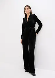 Tuta elegante in jersey di velluto fluente, bonprix
