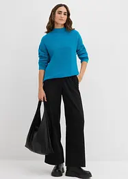 Maglione a coste in puro cotone biologico, bonprix