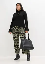 Pantaloni a palazzo in crêpe leggero di viscosa, bonprix