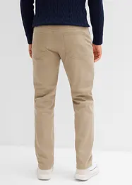 Pantaloni termici elasticizzati con fodera in flanella straight, regular fit, bonprix