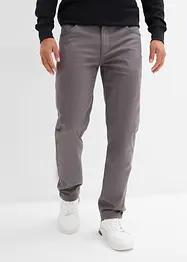 Pantaloni termici elasticizzati con fodera in flanella straight, regular fit, bonprix