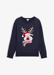 Maglione natalizio in filato fine, bonprix