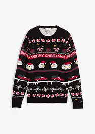 Maglione natalizio in filato fine, bonprix