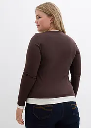 Maglia a maniche lunghe in misto cotone, bonprix