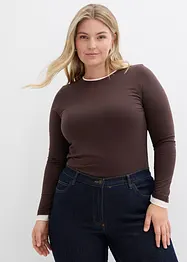 Maglia a maniche lunghe in misto cotone, bonprix