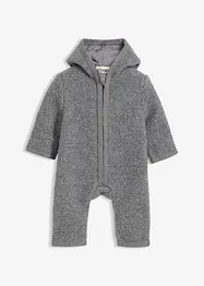 Tuta in simil lana con cappuccio, bonprix