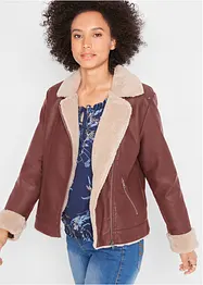 Giacca in similpelle foderata, bonprix