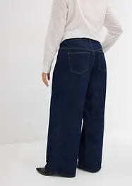 Jeans wide leg, vita media, bonprix