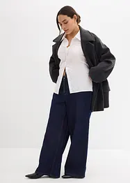 Jeans wide leg, vita media, bonprix