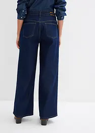 Jeans wide leg, vita media, bonprix