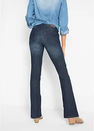 Jeans bootcut elasticizzati, vita media, bonprix