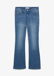 Jeans bootcut elasticizzati, vita media, bonprix