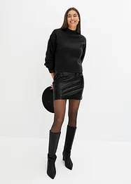 Gonna corta in similpelle, bonprix