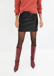 Gonna corta in similpelle, bonprix