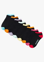 Calzini per sneakers in cotone biologico con i giorni della settimana (pacco da 8 paia), bonprix