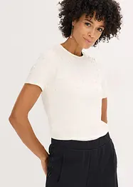 Maglia con perle, bonprix