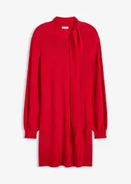 Abito in maglia con fiocco in misto viscosa morbido, bonprix