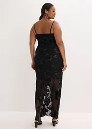 Abito lungo con ricami floreali, bonprix