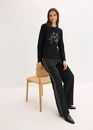 Maglia a maniche lunghe in puro cotone biologico, bonprix